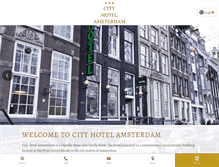 Tablet Screenshot of cityhotelamsterdam.com